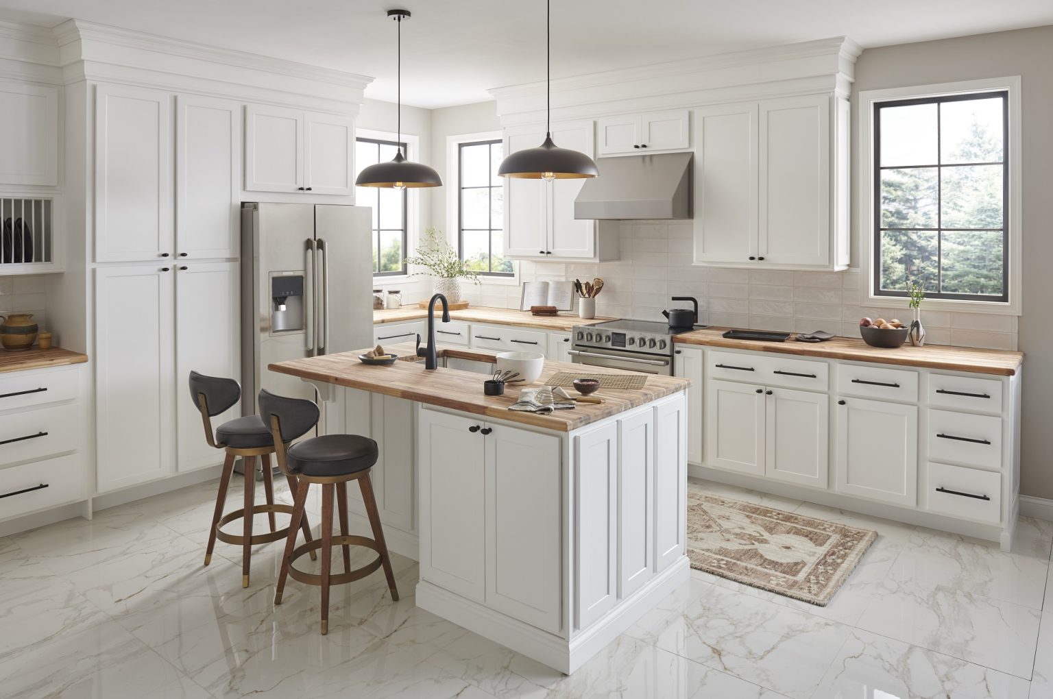 Island Kitchen Setup